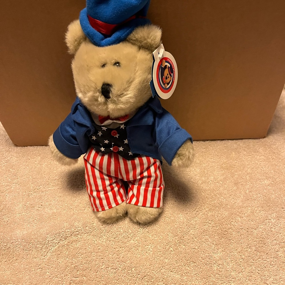 Starbucks 4th of July Bearista Bear. Vintage 2002